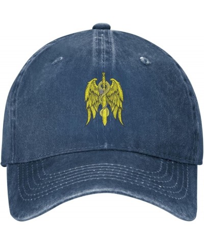 Sword and Snake Baseball Cap for Men Women Hats Adjustable Vintage Cowboy Hat Dad Hats Navy Blue $9.34 Cowboy Hats