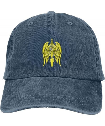 Sword and Snake Baseball Cap for Men Women Hats Adjustable Vintage Cowboy Hat Dad Hats Navy Blue $9.34 Cowboy Hats