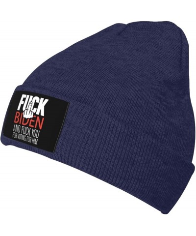 Fuck-Biden Fuck-You Biden Flag Baseball Caps Denim Hats Cowboy Knit hat Fisherman's hat Navy Blue $14.67 Baseball Caps