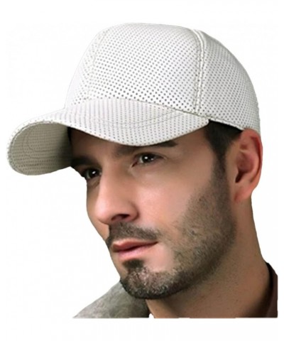 Men's Leather Baseball Cap Golf Hats Black Thin Air Prevented Bask White $29.80 Newsboy Caps