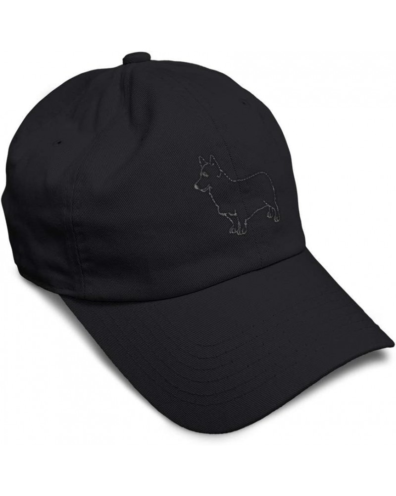 Soft Baseball Cap Domestic Pembroke Welsh Corgi Dogs Sideview Cotton Breed Dad Hats for Men & Women Black Design Only $11.34 ...