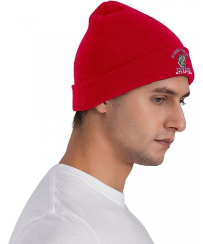 of Course I Cum Fast I Got Fish to Catch Beanie Hat Skull Knit Warm Cap Women Men Soft Stretch for Winter4 Red $13.21 Skullie...