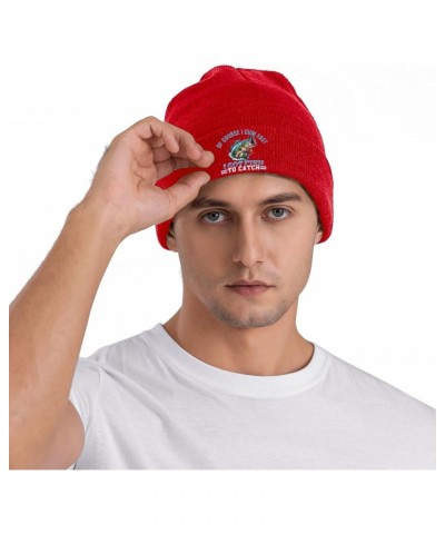 of Course I Cum Fast I Got Fish to Catch Beanie Hat Skull Knit Warm Cap Women Men Soft Stretch for Winter4 Red $13.21 Skullie...