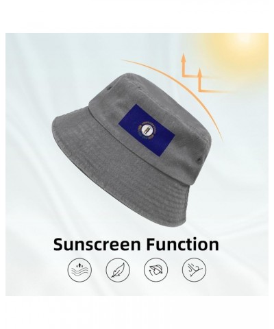 Flag of Kentucky Bucket Hat for Women Men Outdoor Sun Hat Summer Beach Travel Fishing Cap Gray $13.24 Bucket Hats