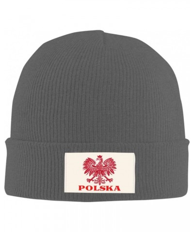 Polska Polish Country Pride Unisex Four Seasons Knitted Hat Winter Warm Hats Hats for Men Women One Size Deep Heather $12.68 ...