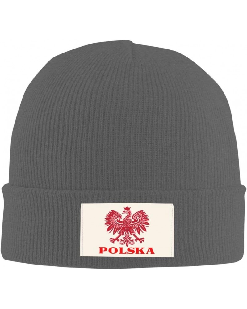 Polska Polish Country Pride Unisex Four Seasons Knitted Hat Winter Warm Hats Hats for Men Women One Size Deep Heather $12.68 ...