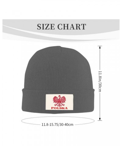 Polska Polish Country Pride Unisex Four Seasons Knitted Hat Winter Warm Hats Hats for Men Women One Size Deep Heather $12.68 ...