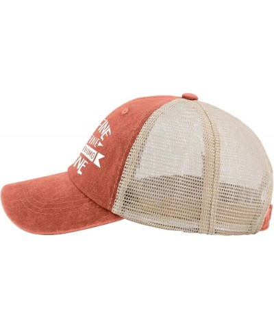 It's Fine I'm Fine Everything is Fine Sun Hat Mesh Hat Sun Hat Men Gifts for Men Golf Hats Saffron02 $11.39 Sun Hats