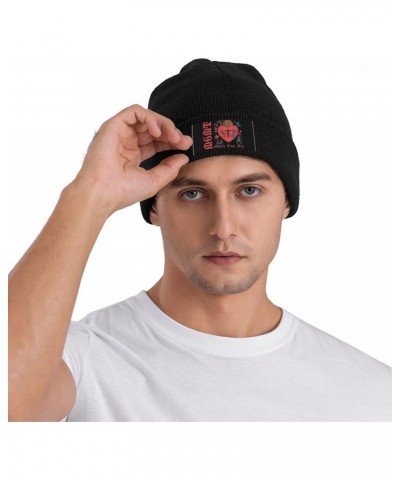 Mgmts Knit Hat Cap Fashionable Funny and Personalized Adults Stretch Knitted Cap Knit Hats Black $10.18 Skullies & Beanies