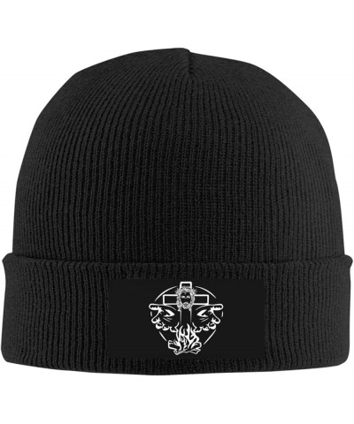 Faith Christmas Jesus Cross Beanies Hats for Guys, Beanie for Men Women, Knit Hat for Men, Winter Hats for Men Black Black $1...