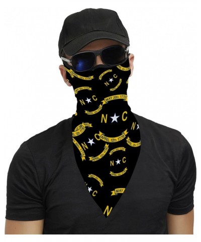 North Carolina State Flag Logo Scarf Mask Bandana Reusable Neck Gaiter Cover Ear Loops for Women Men Outdoor, 202401242 $11.5...