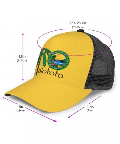 Flag of Talofofo, Guam Baseball Cap for Men Women Trucker Hats Mesh Back Cap Adjustable Breathable Hat Baseball Cap Dad Hats ...