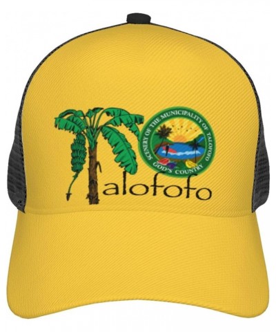 Flag of Talofofo, Guam Baseball Cap for Men Women Trucker Hats Mesh Back Cap Adjustable Breathable Hat Baseball Cap Dad Hats ...