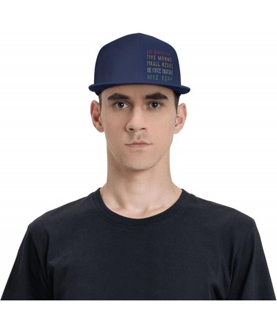 Jone Waste Yore Time Hat Snapback Hats for Men Baseball Cap Gorras Planas Navy Blue $12.17 Baseball Caps