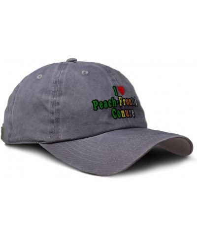 Soft Washed Baseball Cap I Love Peach-Fronted Conure Birds Cotton Dad Hats for Men & Women Grey Design Only $17.39 Baseball Caps