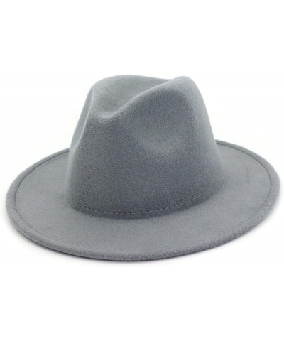 Ins Classical Wool Felt Wide Brim Fedora Hat Solid Caps Men Women Winter Derby Wedding Church Jazz Hats 17 $17.81 Fedoras