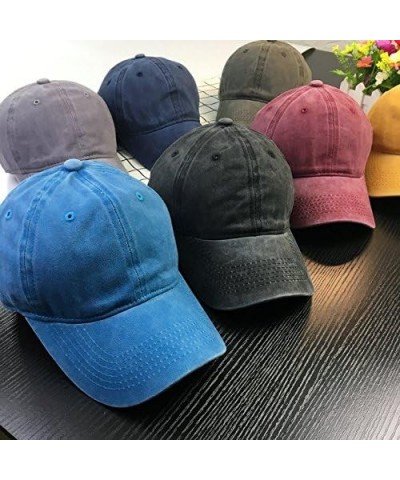 Hat Vintage Jeans Baseball Cap Classic Cotton Dad Hats Adjustable Navy $11.79 Baseball Caps