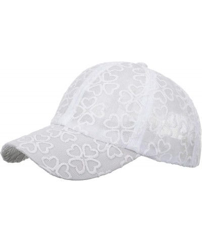 Unisex Classic Cotton Baseball Cap Breathable Casual Cap Adjustable for Hiking & Summer Beach Vacation J2-white $8.11 Skullie...