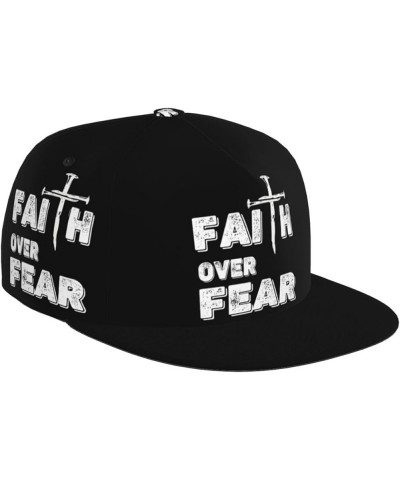 Jesus is King Baseball Cap Hip-hop Hat Jesus Faith Over Fear Christian $17.99 Baseball Caps