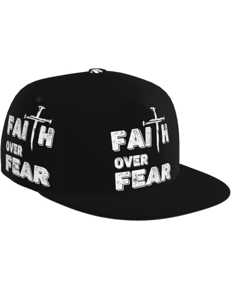 Jesus is King Baseball Cap Hip-hop Hat Jesus Faith Over Fear Christian $17.99 Baseball Caps