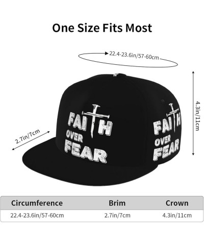 Jesus is King Baseball Cap Hip-hop Hat Jesus Faith Over Fear Christian $17.99 Baseball Caps