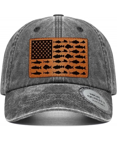 Fishing Gifts for Men Women, Funny Fish Flag Trucker Hat Baseball Cap for Fisherman Unique Stuff 42.grey $14.40 Baseball Caps