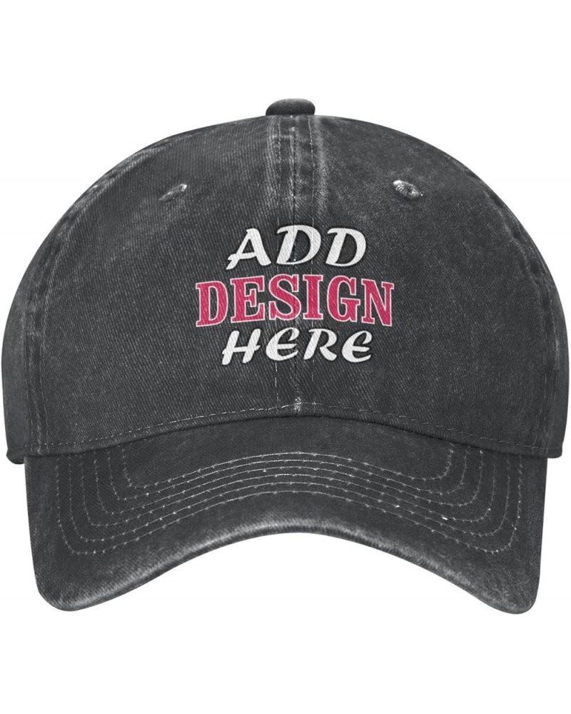 Custom Hats Personalized Adjustable Hat with Your Text/Photo/Image/Logo Trucker Hat Dad Hat, Unisex Indoor/Outdoor Hat Cowboy...