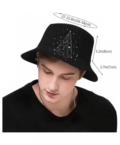 Pizza Constellation Print Bucket Hat for Women Men Cotton Summer Sun Beach Fishing Cap Pizza Constellation $18.97 Bucket Hats