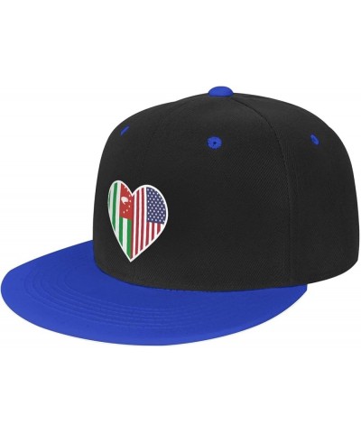 I Love America And The Republic Abkhazia Baseball Cap for Men Women Snapback Hat Adjustable Flat Bill Hats Blue $13.60 Baseba...