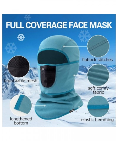 Balaclava Ski Mask with Warm Fleece & Breathable Mesh,Winter Face Mask for Skiing,Snowboarding,Motorcycling Blue $8.47 Balacl...