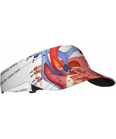 2024 Sports Sun Visor Hats,Sun Visor Caps for Women and Men Red_14 $10.04 Sun Hats