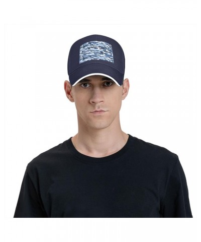 Blue Camo Picture Casual General Baseball Cap Black : Comfortable, Light Navy Blue $9.98 Baseball Caps