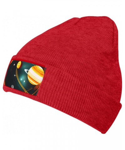 Solar System Jupiter Saturn Stylish Knit Hat-Soft and Warm Unisex Beanie for Winter,Fashionable Sports Accessory $11.62 Skull...