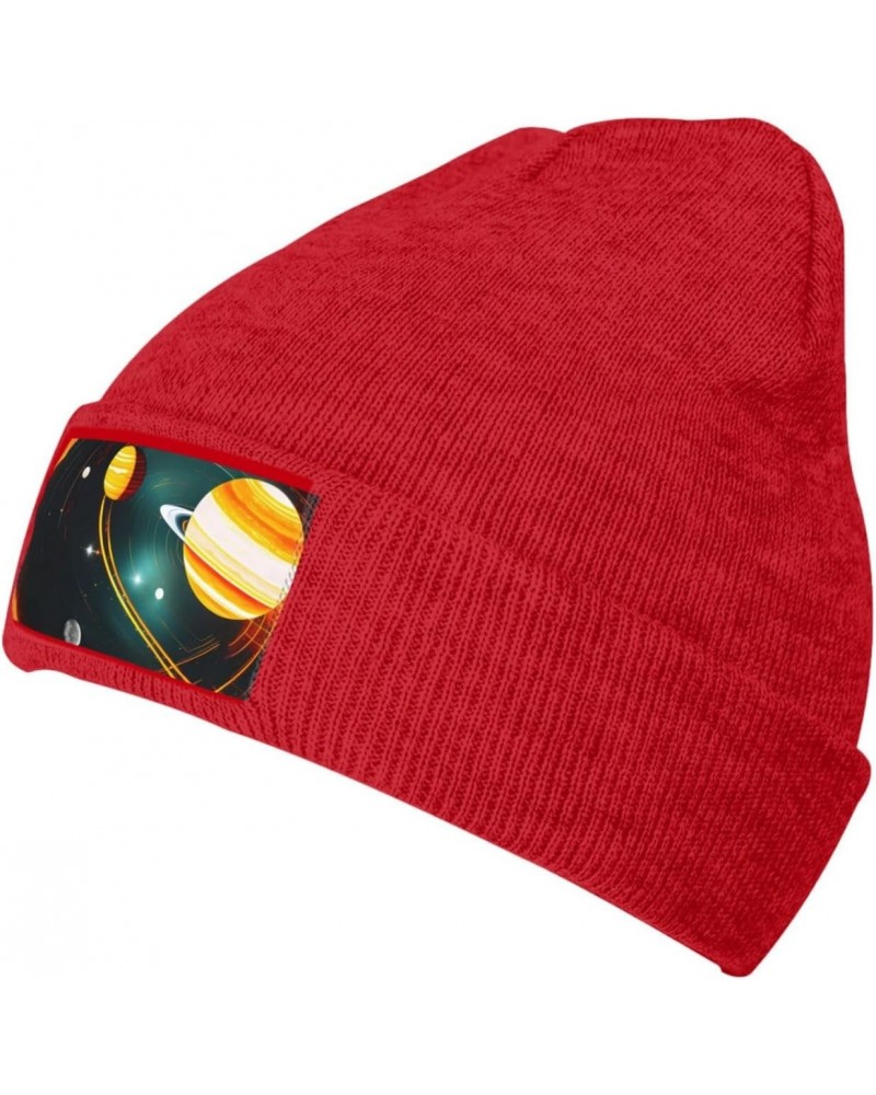 Solar System Jupiter Saturn Stylish Knit Hat-Soft and Warm Unisex Beanie for Winter,Fashionable Sports Accessory $11.62 Skull...