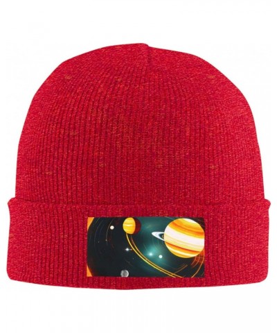 Solar System Jupiter Saturn Stylish Knit Hat-Soft and Warm Unisex Beanie for Winter,Fashionable Sports Accessory $11.62 Skull...