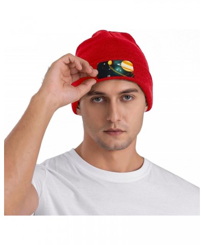 Solar System Jupiter Saturn Stylish Knit Hat-Soft and Warm Unisex Beanie for Winter,Fashionable Sports Accessory $11.62 Skull...