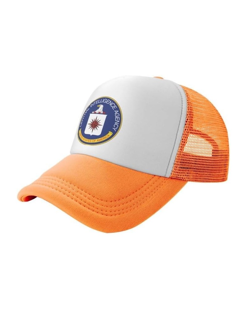 Central-Intelligence-Agency-CIA Flag-Trucker Hats Denim Hats Cowboy Knit hat Baseball Caps Fisherman's hat Orange $13.36 Base...