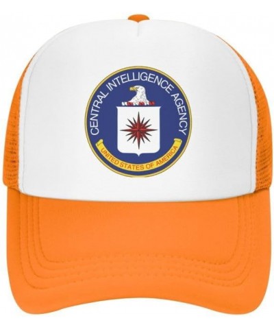 Central-Intelligence-Agency-CIA Flag-Trucker Hats Denim Hats Cowboy Knit hat Baseball Caps Fisherman's hat Orange $13.36 Base...