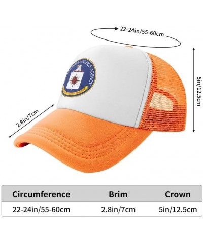 Central-Intelligence-Agency-CIA Flag-Trucker Hats Denim Hats Cowboy Knit hat Baseball Caps Fisherman's hat Orange $13.36 Base...