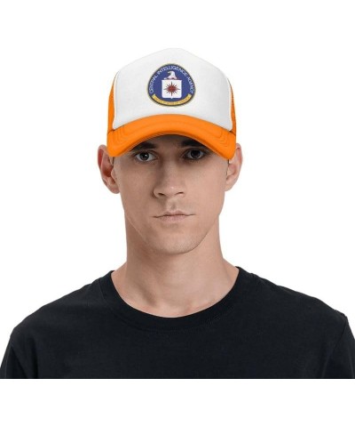 Central-Intelligence-Agency-CIA Flag-Trucker Hats Denim Hats Cowboy Knit hat Baseball Caps Fisherman's hat Orange $13.36 Base...