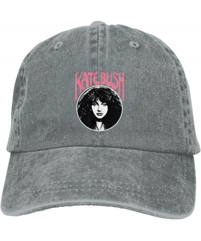 Kate Music Bush Hat Cap Fashion Pattern Custom Trucker Hat Adjustable Washed Denim Baseball Caps Casquette Black Gray $9.26 B...