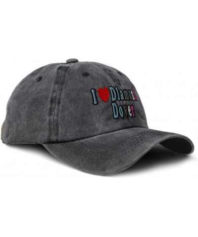 Soft Washed Baseball Cap I Love Dlamond Dover Birds Cotton Dad Hats for Men & Women Black Design Only $13.34 Baseball Caps