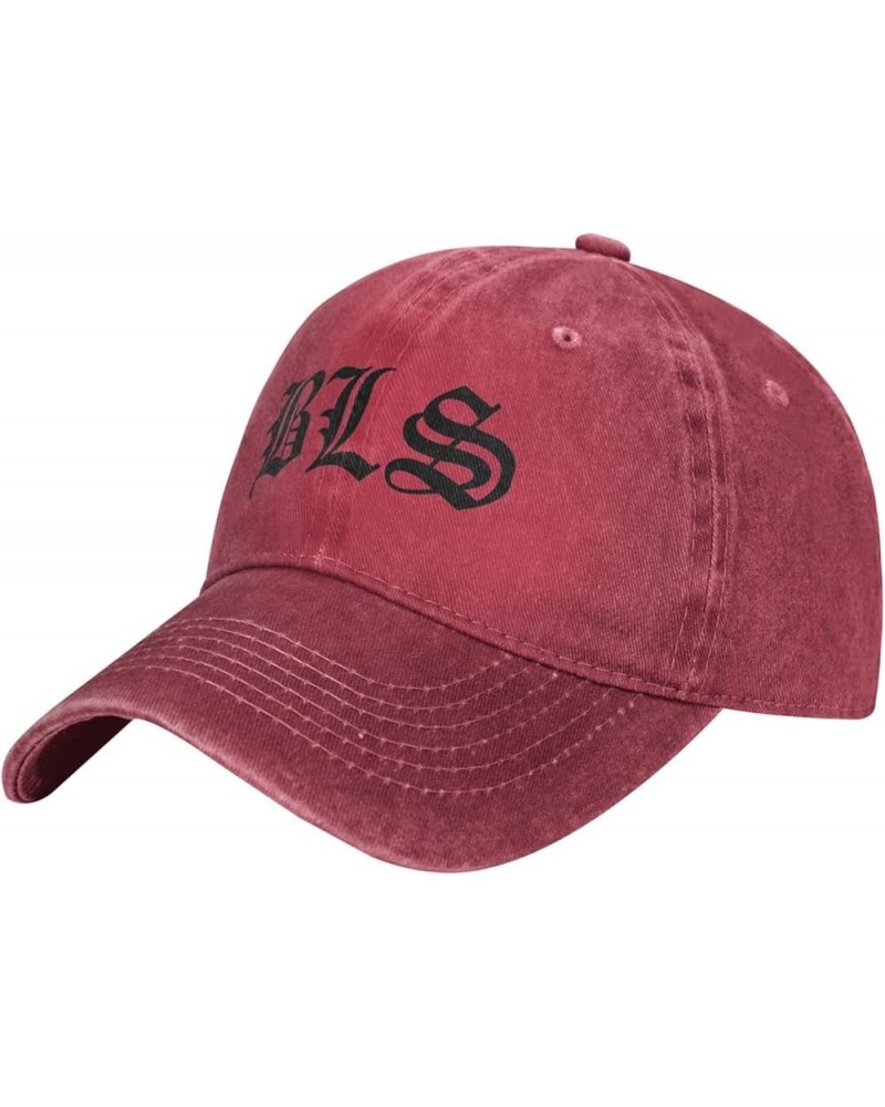 Black Music Label Music Society Baseball Cap Vintage Washed Denim Cap Unisex Casual Outdoor Sport Hat Black Red $9.99 Basebal...