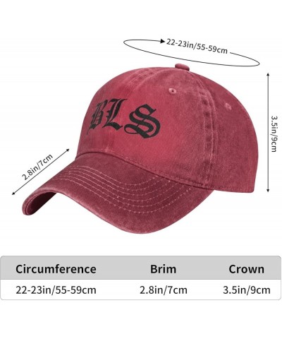 Black Music Label Music Society Baseball Cap Vintage Washed Denim Cap Unisex Casual Outdoor Sport Hat Black Red $9.99 Basebal...