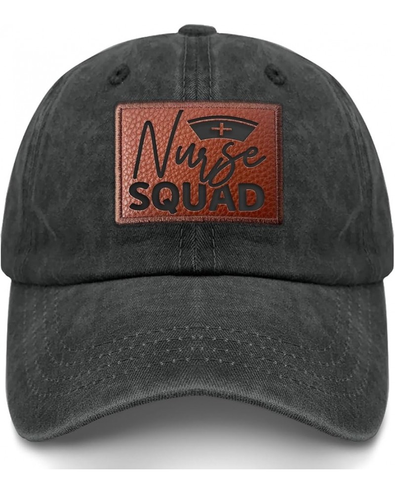 Nurse Squad Ball Cap Funny Beach Cap Gifts for Mom Who Like Engraved,Hiking Hat Suitable for Sports,Summer Casual Allblack $1...