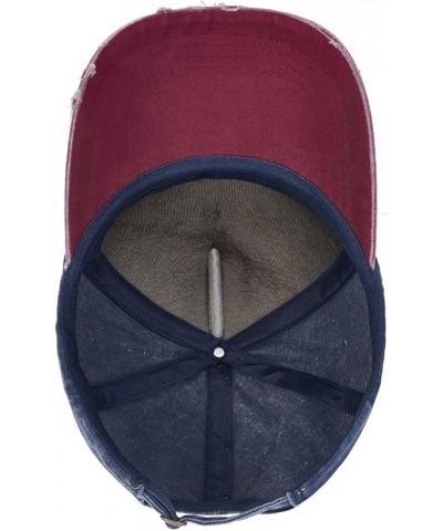 I'll Bring-The Milf-&-Cookies-Hat Funny Dad Caps Adults Cool Denim Baseball caps for Men Women Navy and Red $13.79 Baseball Caps