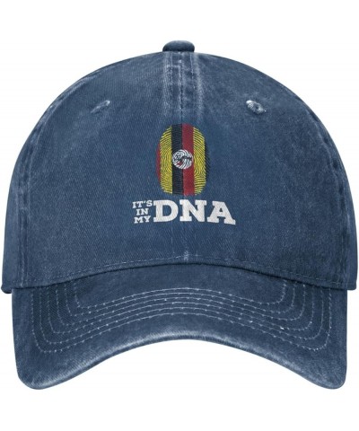 Uganda It's in My DNA Baseball Cap for Men Women Hats Adjustable Vintage Cowboy Hat Navy Blue $11.85 Cowboy Hats