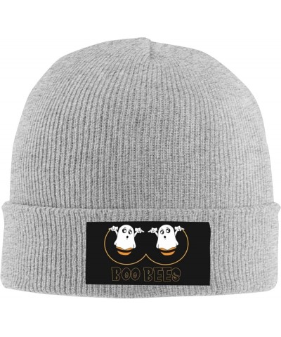 Ladies Winter Hats Halloween Knit Watch Beanie Hat Mens Knit Winter Skull Skullies & Beanie Boo Bees Hats Gray $13.48 Skullie...