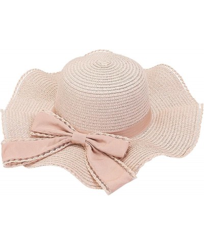 Mens Fisherman Hat New Women Ladies and Gentlemens Summer Wide Brim Straw Hat Floppy Beach Cap Pink $8.26 Sun Hats