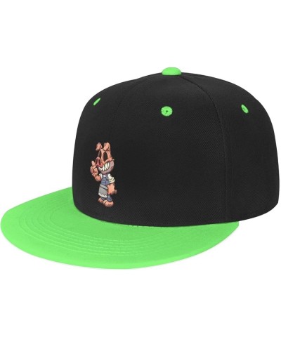 Cartoon Pig Baseball Cap for Men Women Snapback Hat Adjustable Flat Bill Hats Green $11.62 Baseball Caps